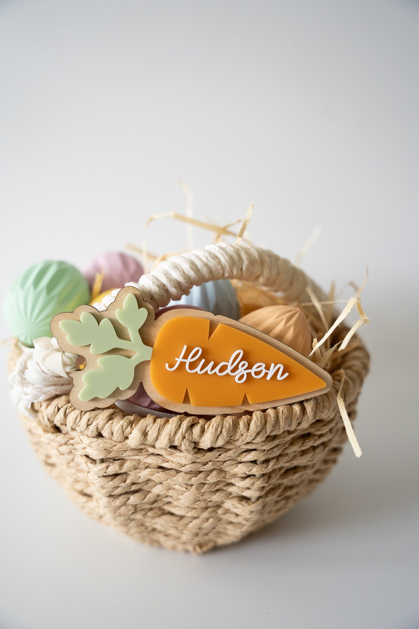 Easter Carrot Basket Tags