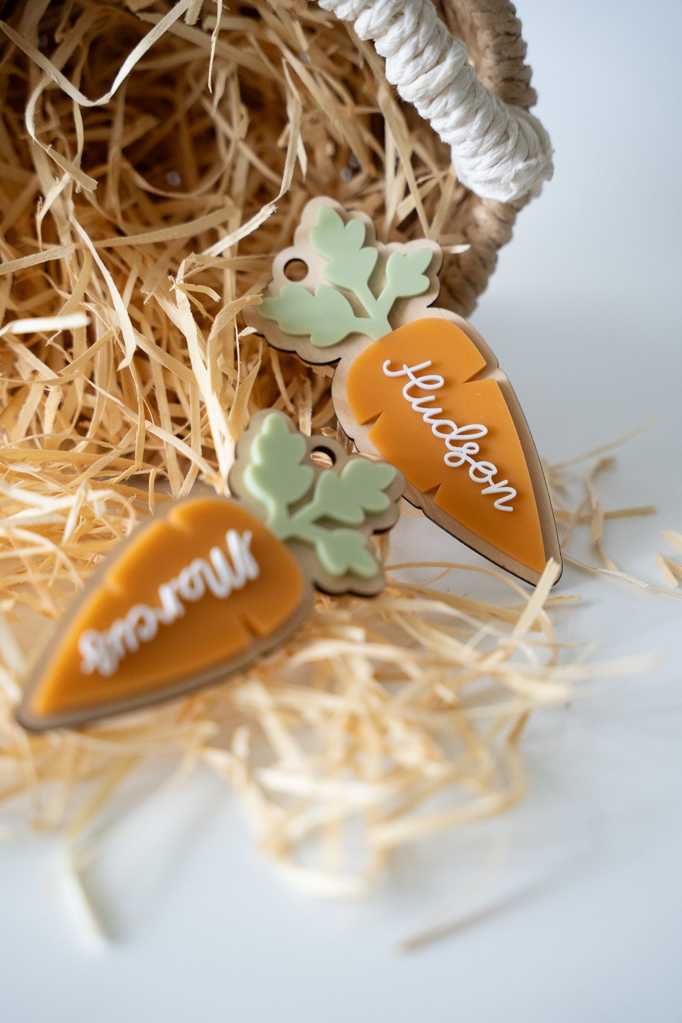 Easter Carrot Basket Tags