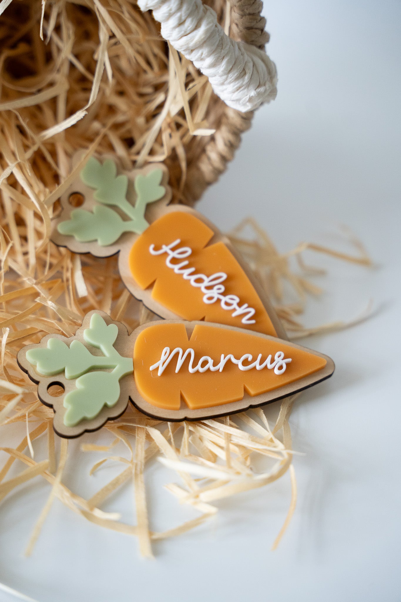 Easter Carrot Basket Tags