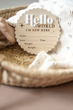 'Hello World' Baby Announcement plaque