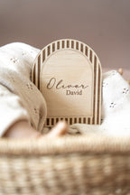 Striped Arch Name Sign