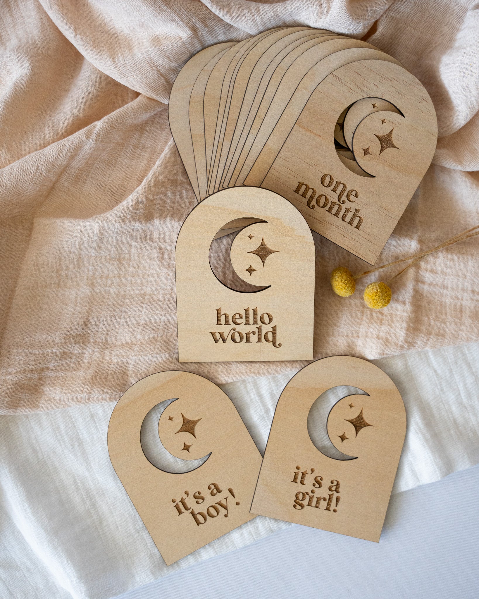 Moon 12 Month Milestone Signs