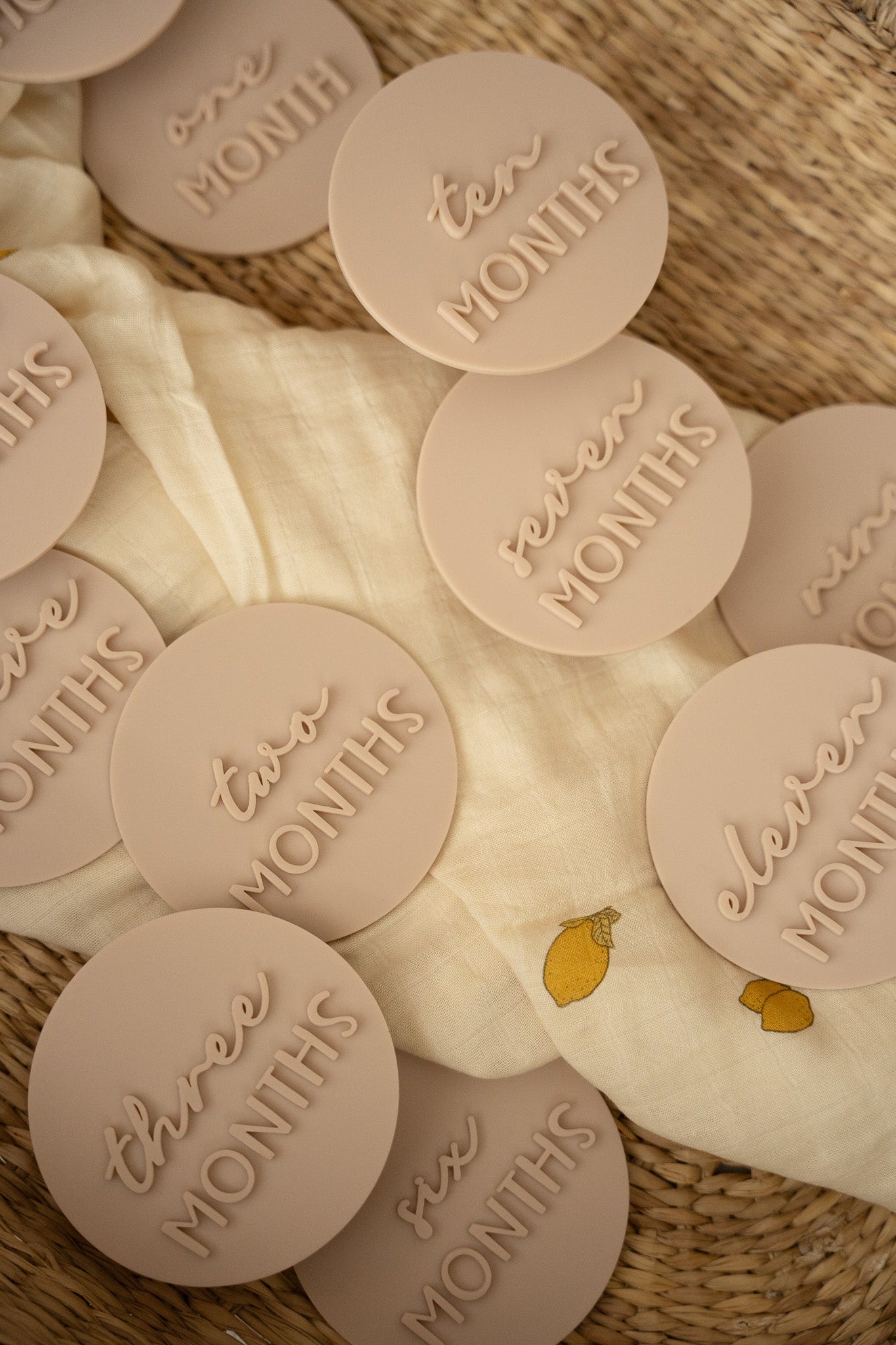 Acrylic Milestone discs (Neutral)