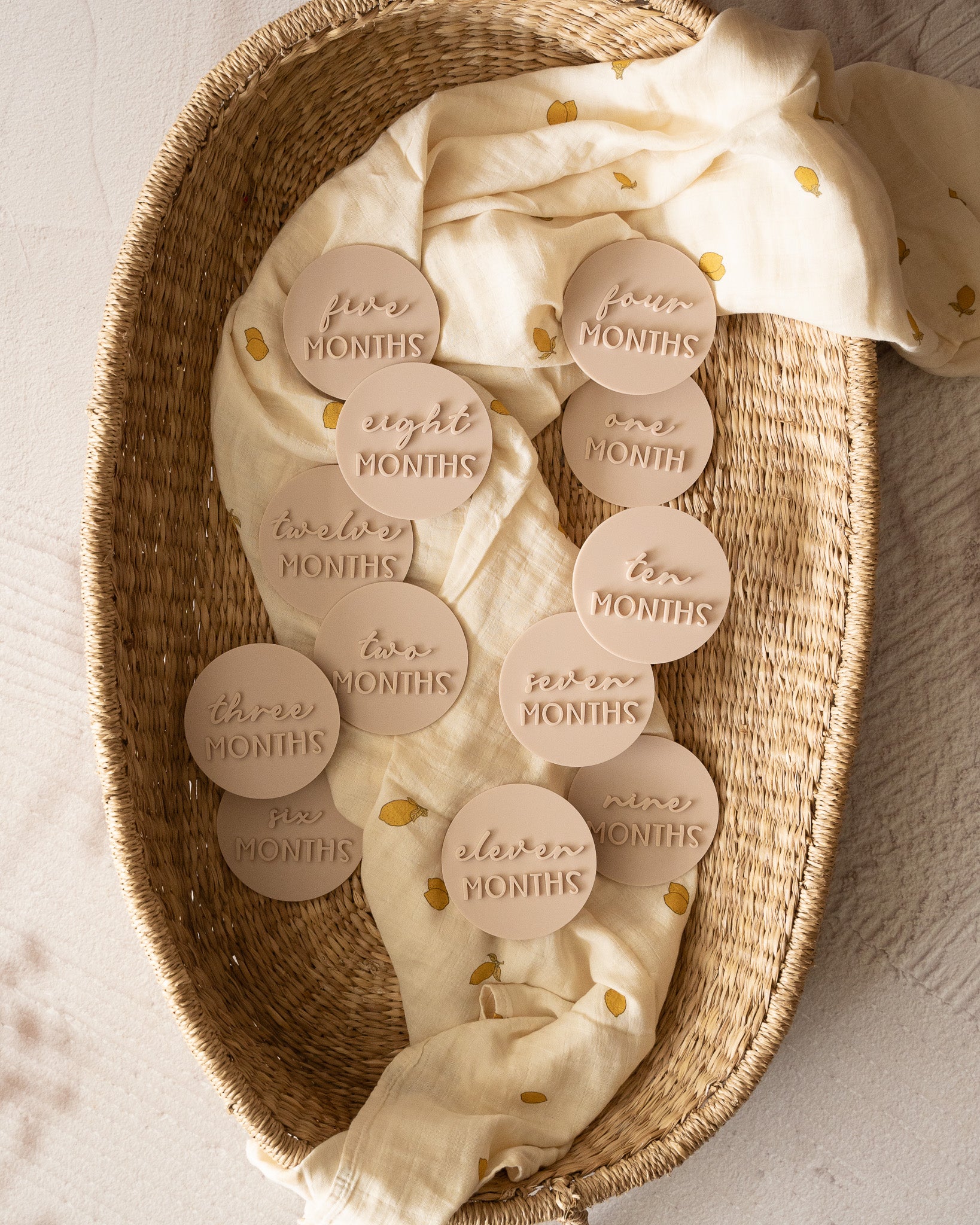 Acrylic Milestone discs (Neutral)