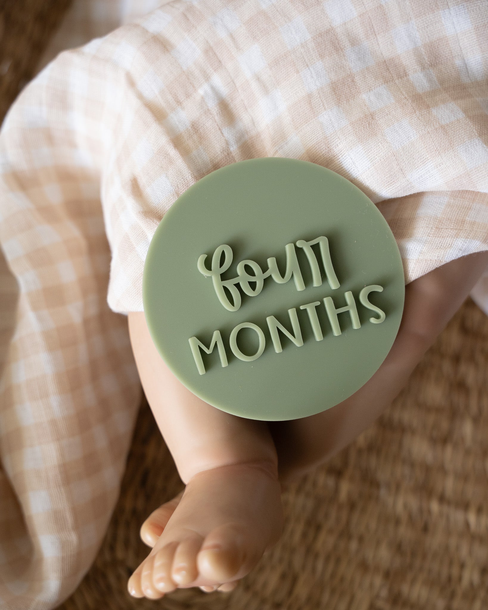 Acrylic Milestone discs (Playful Font)