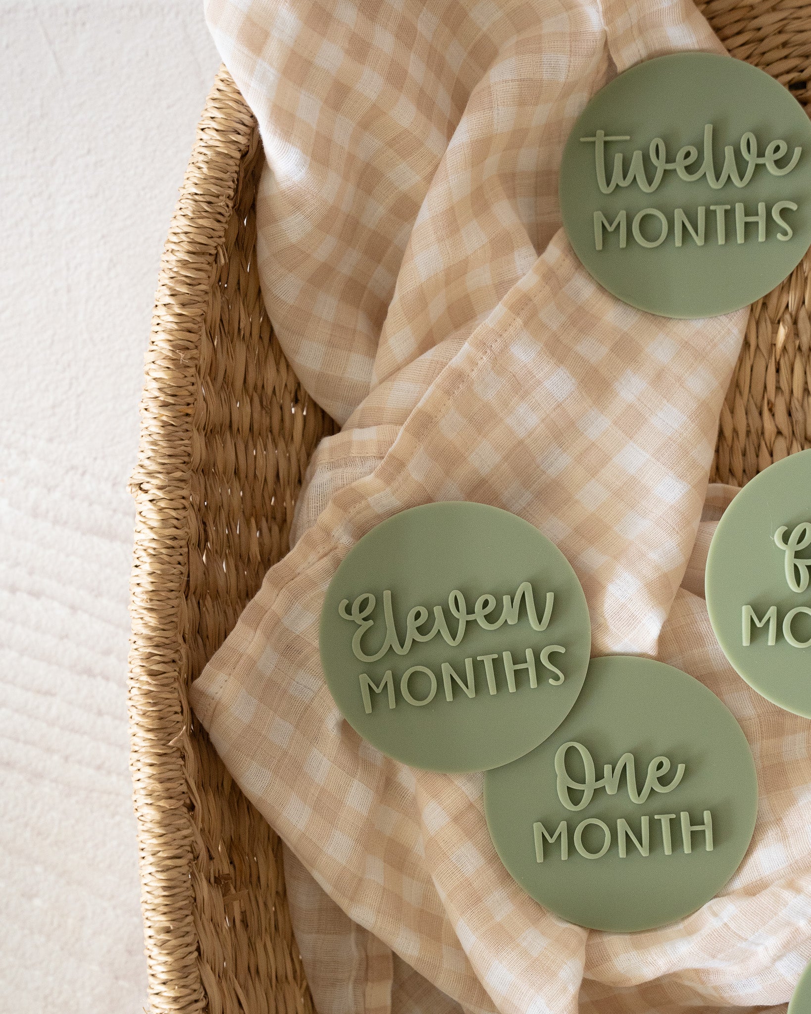 Acrylic Milestone discs (Playful Font)