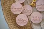 Acrylic Milestone discs (Daisy Font)