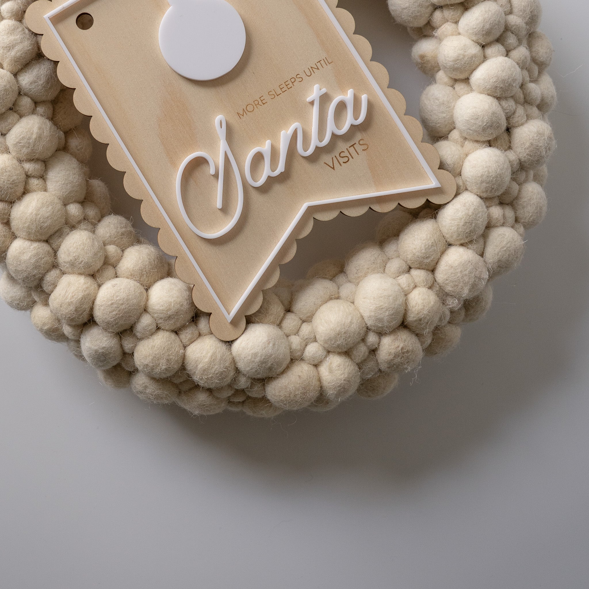 SANTA Count down plaque