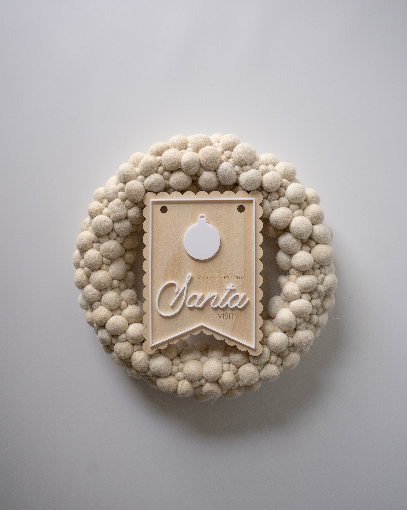 SANTA Count down plaque