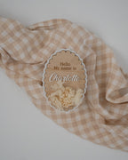 Floral Arrival Name Plaque