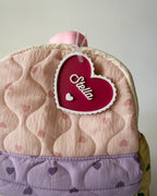 Scallop Heart Name Tag