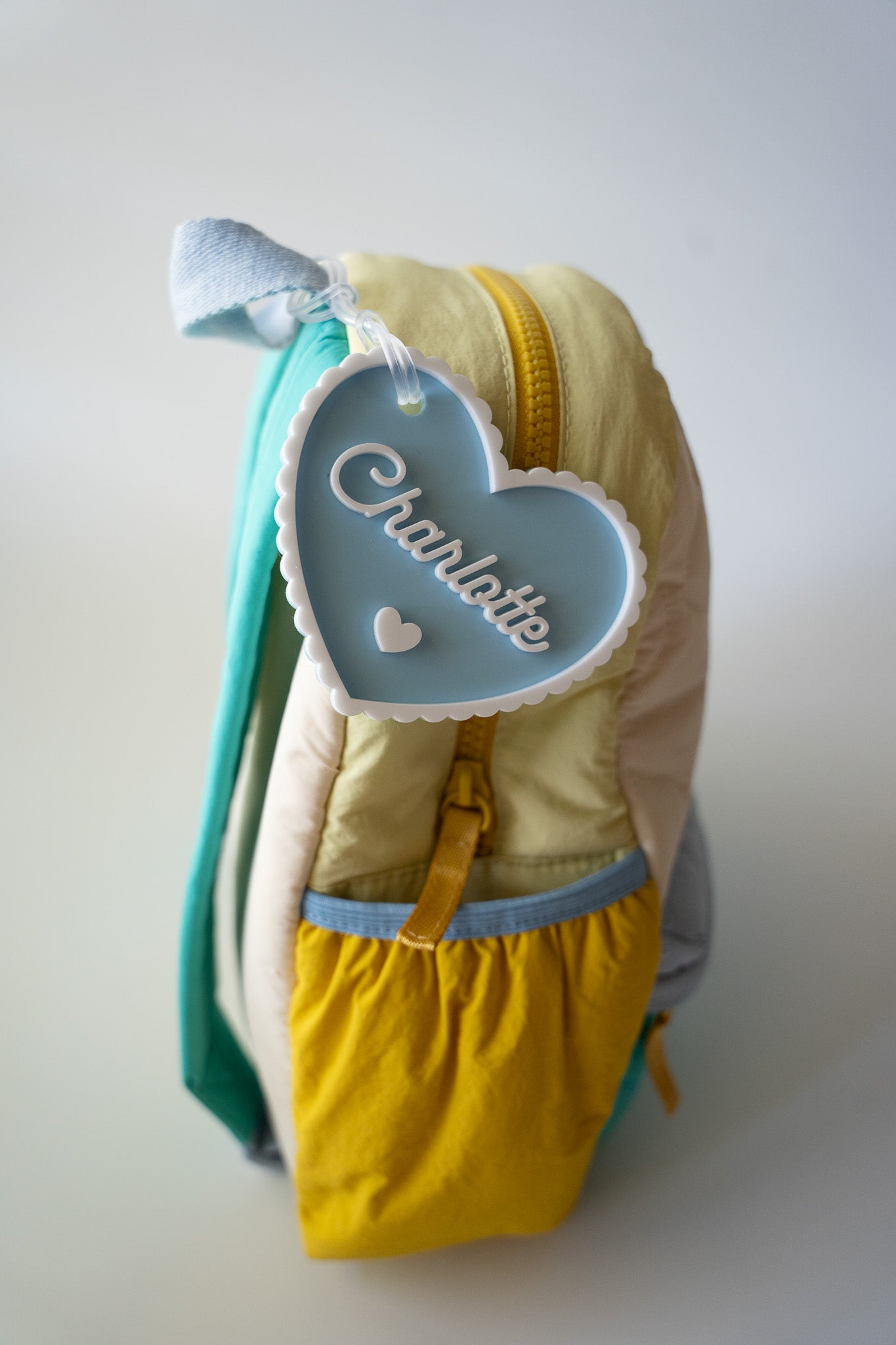 Scallop Heart Name Tag