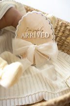 “I’VE SAFELY ARRIVED” BIRTH ANNOUNCEMENT PLAQUE