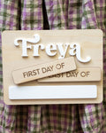 Personalised First & Last Day of......board