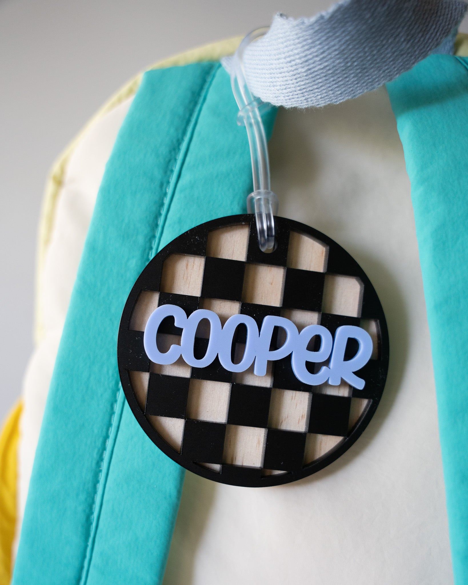 Checkerboard Name Tag