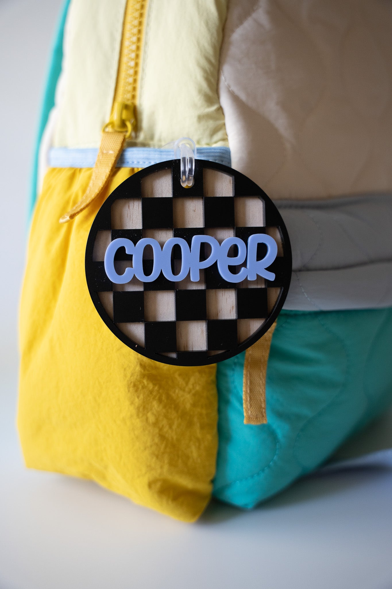 Checkerboard Name Tag